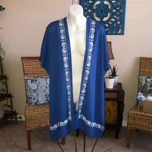NWT Oufeiya S / 4 Kimono Cardigan Coverup Top